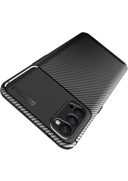 Oppo Reno 4 Kılıf Hgea Negro Silikon Kapak-Siyah