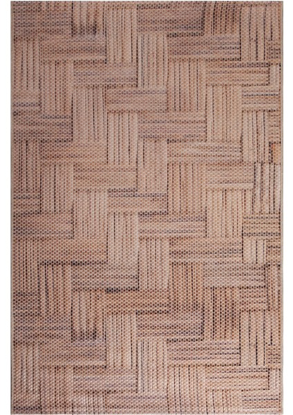 Decoser Hasır 8051 Kahve Halı Kilim Kaymaz Taban Salon Mutfak Kesme Yolluk