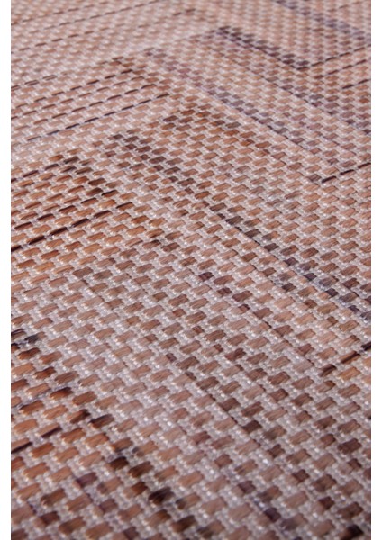 Decoser Hasır 8051 Kahve Halı Kilim Kaymaz Taban Salon Mutfak Kesme Yolluk