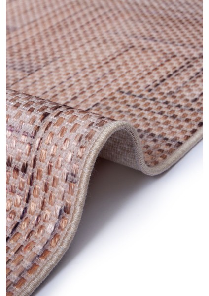 Decoser Hasır 8051 Kahve Halı Kilim Kaymaz Taban Salon Mutfak Kesme Yolluk