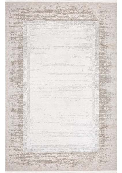 Luxess Valeria 1072 Bej Halı Kilim Kaymaz Taban Yıkanabilir Salon Mutfak Kesme Yolluk