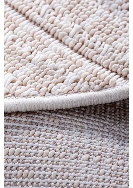 Enti Bonn 8806 Krem Daire Iskandinav Halı Salon Halısı Kesme Halı Yolluk indirimleri