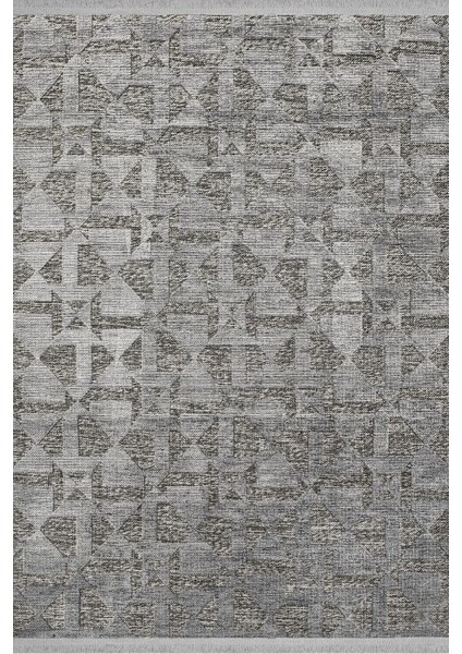 Decoser Hereke 064 Gri Hav Toz Vermez Salon Halısı Kesme Halı Yolluk