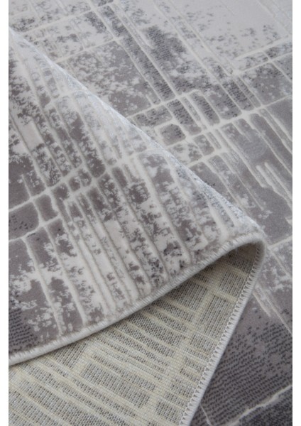 Luxess Valeria 1071 Gri Halı Kilim Kaymaz Taban Yıkanabilir Salon Mutfak Kesme Yolluk fırsatları