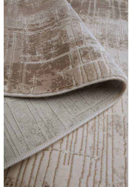 Luxess Valeria 1071 Bej Halı Kilim Kaymaz Taban Yıkanabilir Salon Mutfak Kesme Yolluk fırsatları