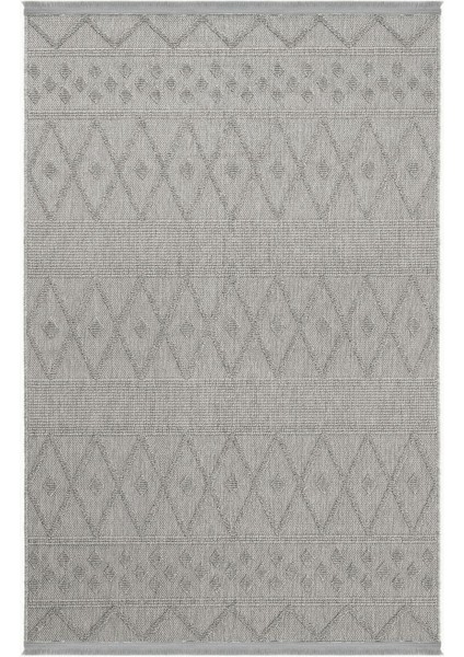 Seyran Loopy 620 Gri Halı Ince Mutfak Kilim Salon Kesme Halı Yolluk
