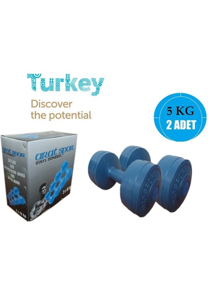 Büro Ev Ofis Yazlık Spor Egzersizi Için 2ADET 5kg Dambıl Vücut Geliştirme Seti