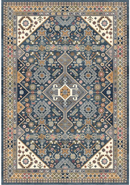 Türkmen Gloria Klasik TD1854-01 Halı Kilim Kaymaz Taban Yıkanabilir Salon Mutfak Kesme Yolluk
