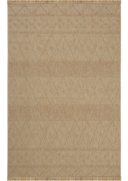 Seyran Loopy 620 Bej Halı Ince Mutfak Kilim Salon Kesme Halı Yolluk
