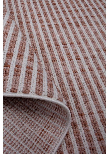 Enti Piana 1103 Taba Halı Kilim Kaymaz Taban Yıkanabilir Salon Mutfak Kesme Yolluk fırsatları