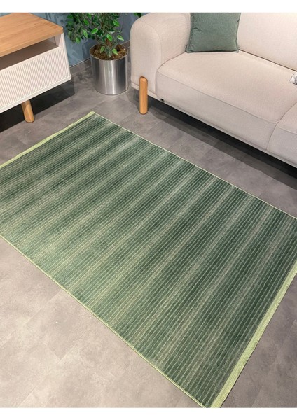 Luxess Cool 402 Yeşil Hav Toz Vermez Salon Halısı Kesme Halı Yolluk Kaymaz Taban Halı