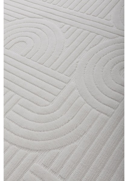 Luxess Dizayn 1090 Bej Kaymaz Taban Kesme Yolluk Mutfak Halısı Modern Salon Halısı modelleri