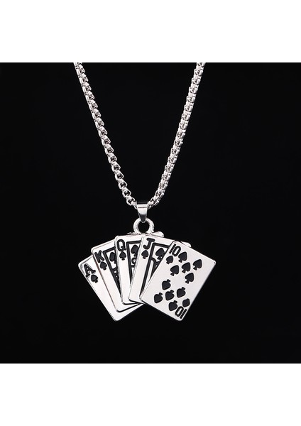 Titanyum Çelik Hip Hop Kolye Erkek & Kadın Peplum Kolye (Yurt Dışından)