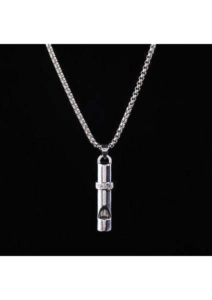 Titanyum Çelik Hip Hop Kolye Erkek & Kadın Peplum Kolye (Yurt Dışından)