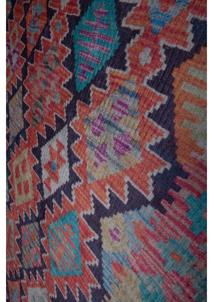 Etnik TD1132 Halı Kilim Kaymaz Taban Yıkanabilir Salon Mutfak Kesme Yolluk Makine Halısı