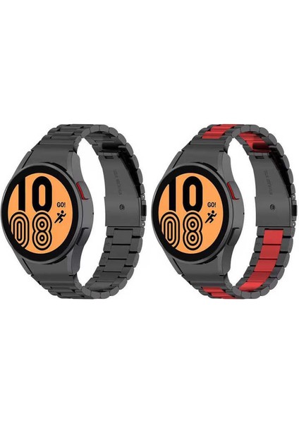 Galaxy Watch 4 44MM 20MM Metal Kordon Dönüştürücü Zore - Siyah