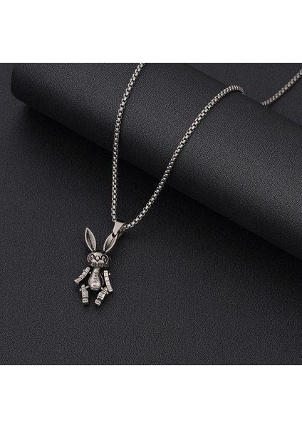 Titanyum Çelik Hip Hop Kolye Erkek & Kadın Peplum Kolye (Yurt Dışından)