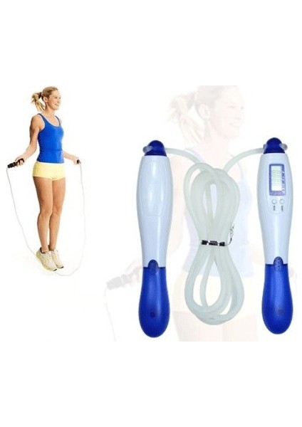 Büro Ev Ofis Yazlık Spor Egzersizi Için Sayaçlı Kilo Yağ Ölçerli Ip Atlama Aleti