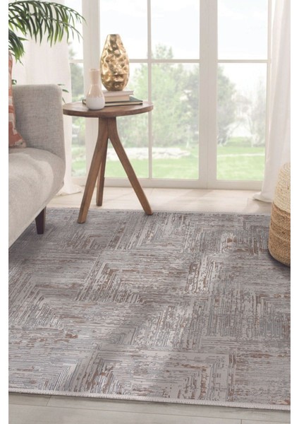 Madrid 1005 Vizon Halı Kilim Kaymaz Taban Salon Mutfak Kesme Yolluk Makine Halısı