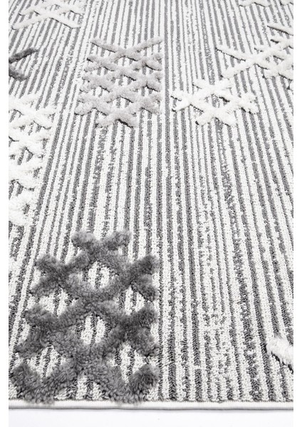 Enti Step 2205 Gri Hav Toz Vermez Yumuşak Dokulu Mutfak Koridor Oturma Grubu Halı modelleri