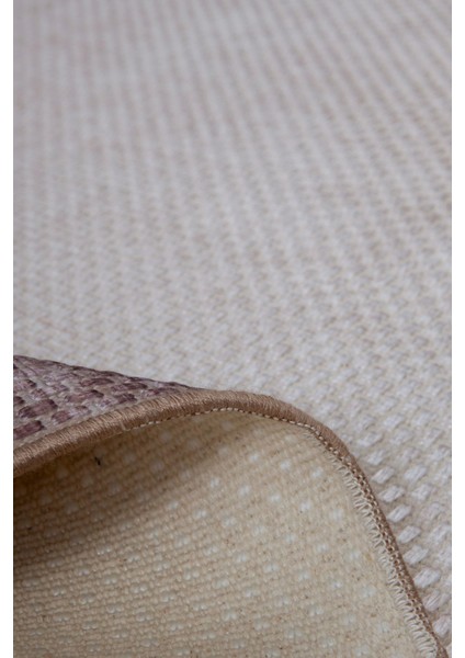 Decoser Hasır 8064 Krem Bej Halı Kilim Kaymaz Taban Salon Mutfak Kesme Yolluk