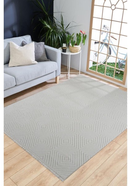 Enti Prag 9205 Krem Halı Yolluk Modern Salon Halısı Antre Hol