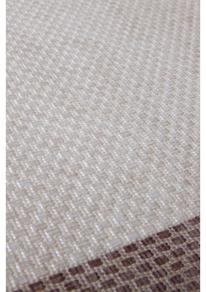 Decoser Hasır 8064 Krem Bej Halı Kilim Kaymaz Taban Salon Mutfak Kesme Yolluk