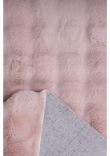 Enti Nice 9304 Pudra Yıkanabilir Kabartmalı Yumuşak Halı Kaymaz Suni Kürk Tavşan Post Peluş fırsatları