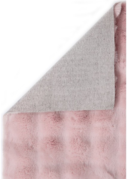 Enti Nice 9304 Pudra Yıkanabilir Kabartmalı Yumuşak Halı Kaymaz Suni Kürk Tavşan Post Peluş indirimleri