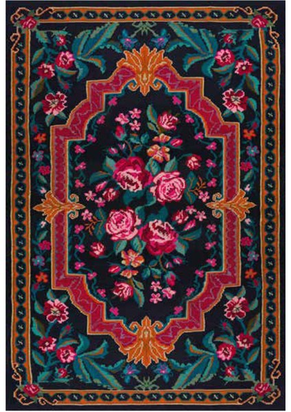 Türkmen Gloria TD729 Halı Kilim Kaymaz Taban Yıkanabilir Salon Mutfak Kesme Yolluk