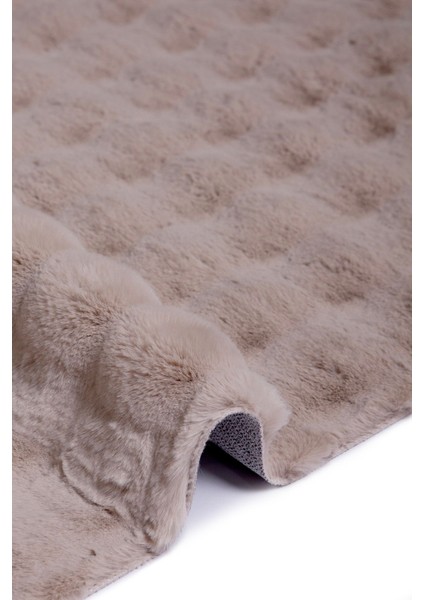 Enti Nice 9305 Vizon Yıkanabilir Kabartmalı Yumuşak Halı Kaymaz Suni Kürk Post Peluş fırsatları