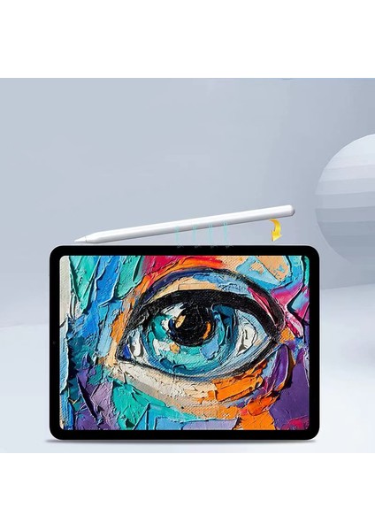 Zore Pencil 09 Palm-Rejection Magnetik Şarj ve Eğim Özellikli Dokunmatik Çizim Kalemi-Beyaz