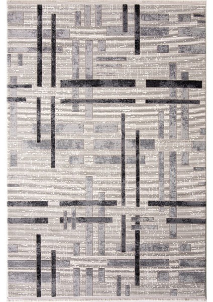 Enti Norm 6218 Gri Salon Halısı Kesme Yolluk Yumuşak Doku Kaymaz Halısı