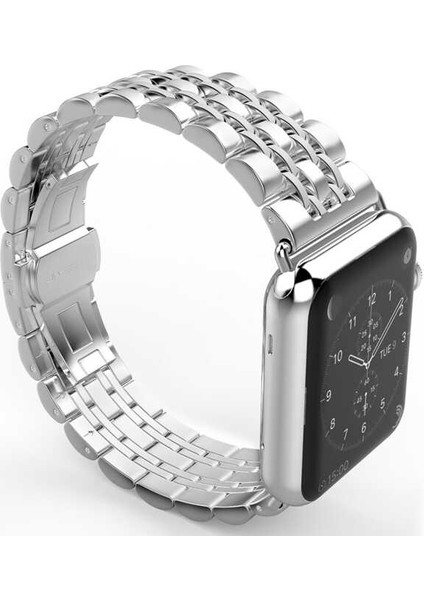 Watch Ultra 49MM Kordon Uyumlu Krd-14 Metal Strap Kayış Zore - Gümüş modelleri