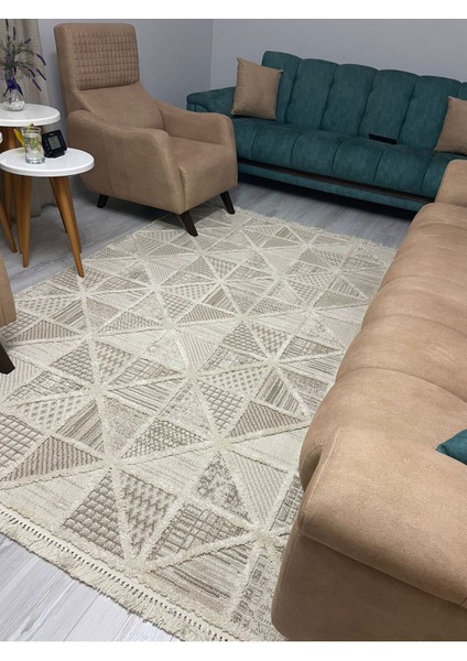 Enti Step 2201 Krem Hav Toz Vermez Yumuşak Dokulu Mutfak Koridor Oturma Grubu Halı fiyatları