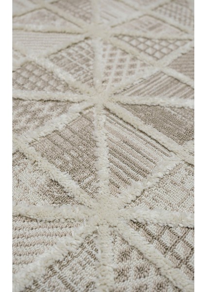 Enti Step 2201 Krem Hav Toz Vermez Yumuşak Dokulu Mutfak Koridor Oturma Grubu Halı modelleri