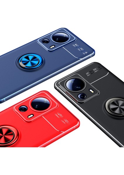 Xiaomi Mi 13 Lite Kılıf Hgea Ravel Silikon Kapak-Siyah-Mavi fırsatları