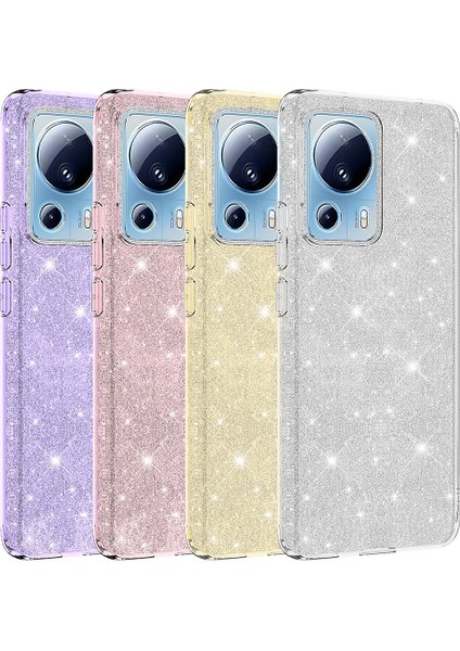 Xiaomi Mi 13 Lite Kılıf Hgea Shining Silikon-Mor fiyatları