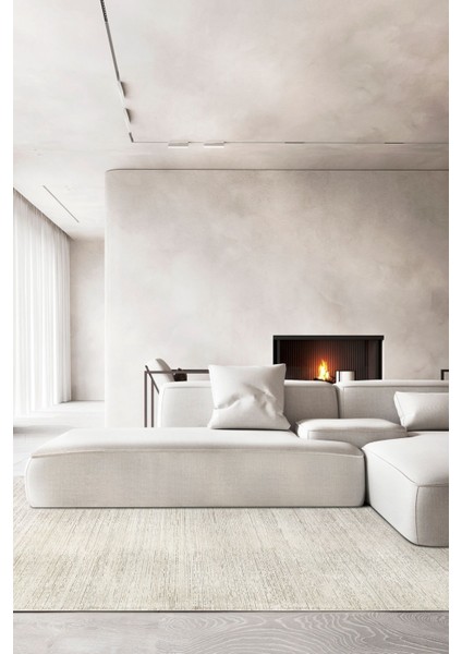 Enti Naturel 1702 Vizon Yumuşak Dokulu Parlak Görünümlü Halı Kesme Yolluk fiyatları