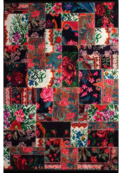 Türkmen Gloria TD766 Halı Kilim Kaymaz Taban Yıkanabilir Salon Mutfak Kesme Yolluk
