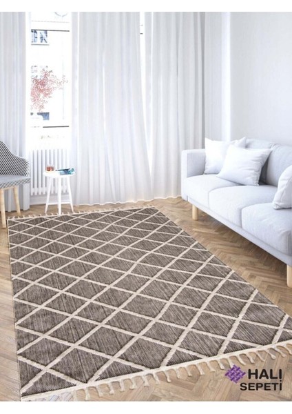 Enti Bukle 1409 Gri Iskandinav Halı Kesme Yolluk Salon Halı Koridor Oturma Odası Halısı fiyatları