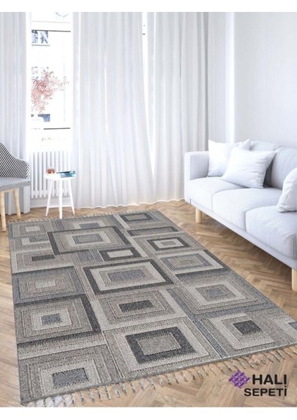 Enti Bukle 1404 Gri Iskandinav Halı Kesme Yolluk Salon Halı Koridor Oturma Odası Halısı fiyatları