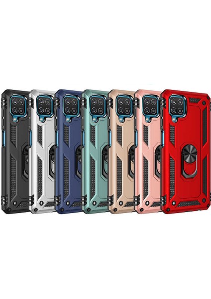 Galaxy A22 4g Kılıf Hgea Vega Kapak-Gri