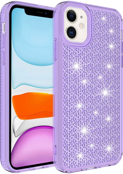 iPhone 11 Uyumlu Airbagli Parlak Tasarımlı Hgea Snow Kapak-Pembe modelleri