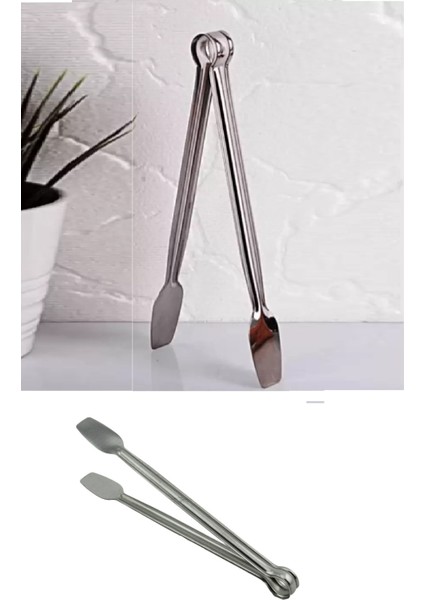 Büro Ev Ofis Piknik Keyfi Için 27CM Paslanmaz Mangal Barbekü Maşası fiyatları