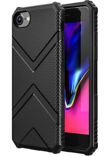 iPhone Se 2022 Uyumlu Hgea Hank Silikon-Siyah