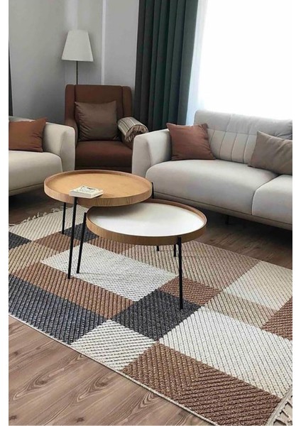 Enti Bukle 1406 Sarı Iskandinav Halı Kesme Yolluk Salon Halı Koridor Oturma Odası Halısı fiyatları