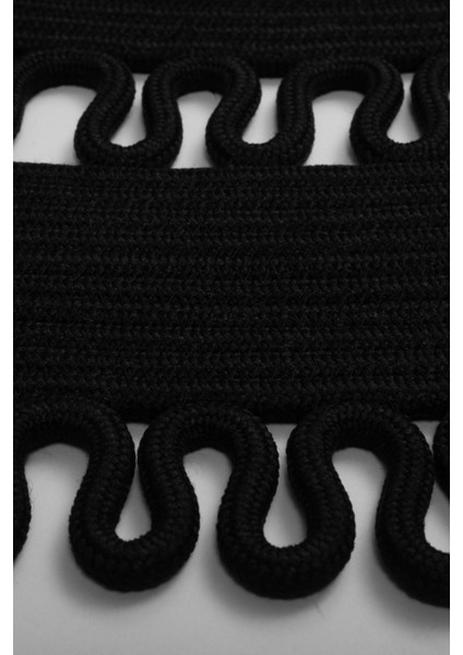 Reygon Ege 21 Siyah Daire Dekoratif El Örgüsü Kilim Yolluk Halı fırsatları