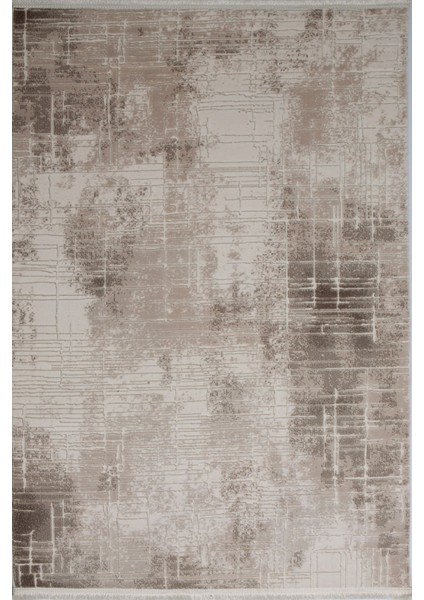 Luxess Valeria 1071 Bej Halı Kilim Kaymaz Taban Yıkanabilir Salon Mutfak Kesme Yolluk
