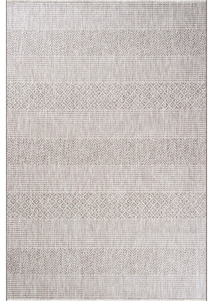 Enti Nova 2005 Bej Mutfak Halısı Yıkanabilir Sisal Görünümlü Mutfak Kilimi Çerçeveli Kaymaz Yolluk